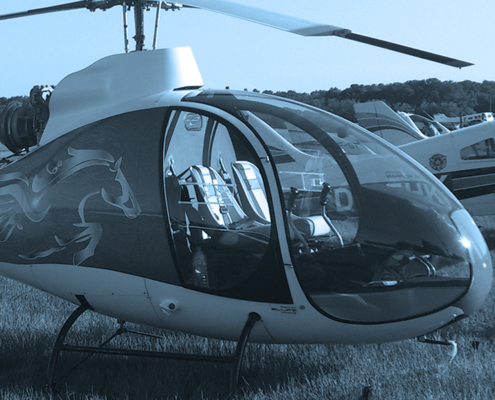 MARQUAGE ADHESIF HELICOPTERE